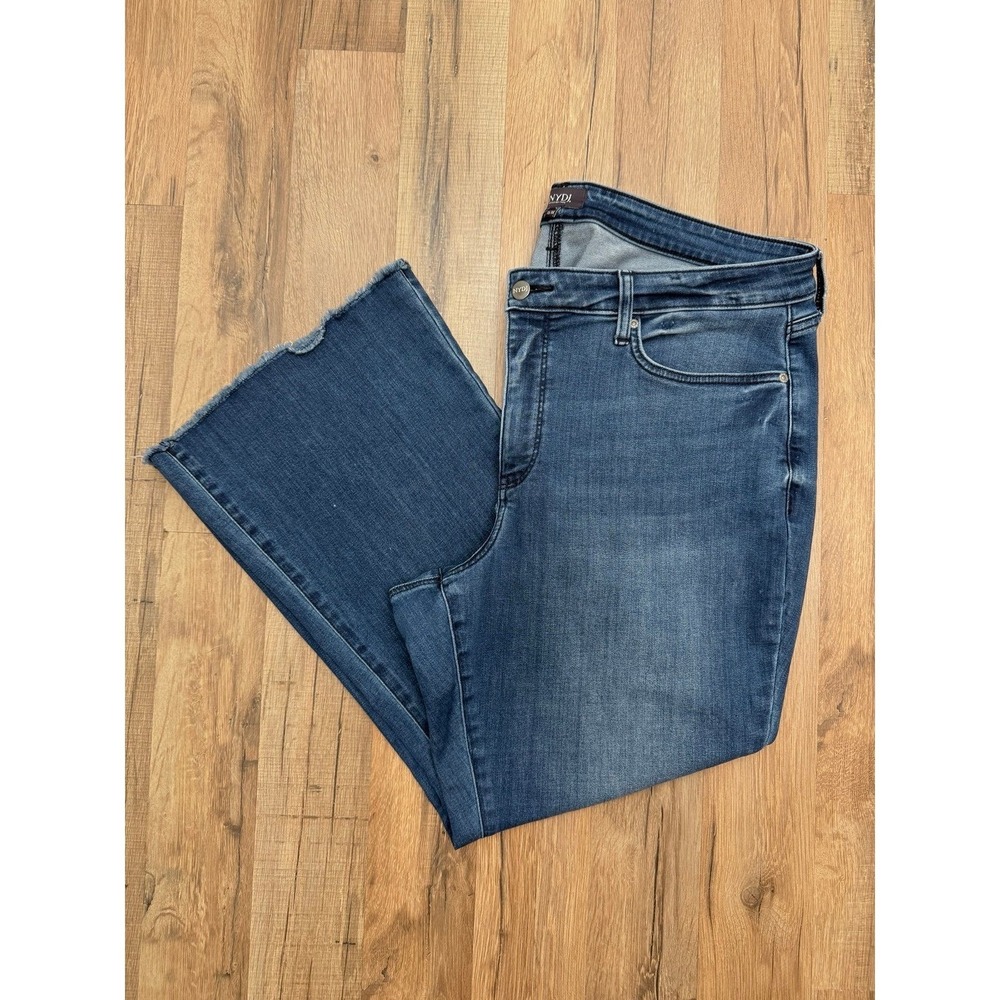 NYDJ Lift Tuck Technology BootcutJeans Women 16W Dark Wash StretchPlusSize Flare